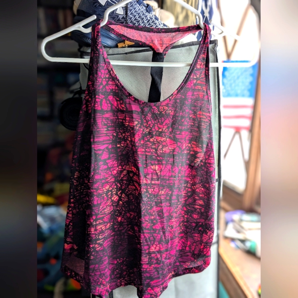 Small shades of red tank top